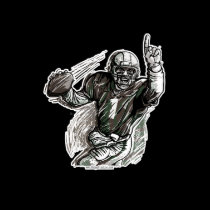 Quarterback Customizable T-Shirt - Customized