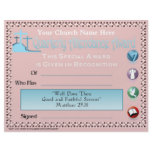 Quarterly Attendance Award Personalized Letterhead