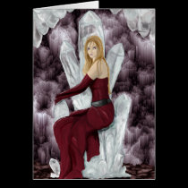 Quartz throne greeting card cards