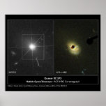 Quasar 3C 273 Hubble Telescope posters