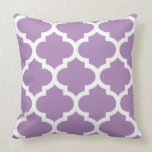 Quatrefoil Pillow in African Violet Purple