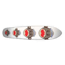 Quatro Sailor Sock Monkeys on a Skateboard!