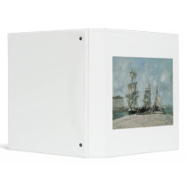 Quay at Honfleur, 1865 Vinyl Binder