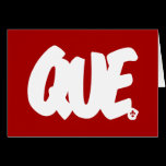 QUE Letters cards