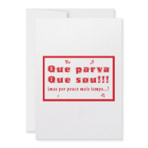 Que Parva Que Sou Personalized Announcements