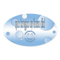 Que Tengas un Buen Día! Argentina Flag Colors Sticker