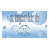 Que Tengas un Buen Día! Argentina Flag Colors Rectangle Stickers