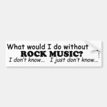 Qué yo haga, música rock etiqueta de parachoque