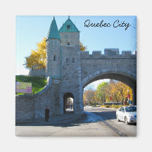Quebec City Canada Castle Gates Magnets