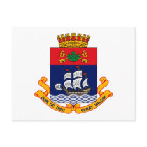 Quebec City Coat of Arms Postcard