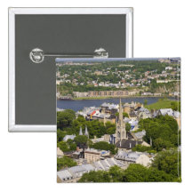 Quebec City, Quebec, Canada. Looking down on the Pinback Button