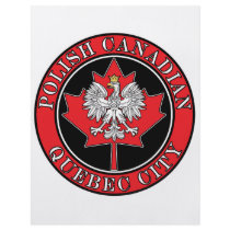 Quebec City Round Polish Canadian Leaf flyers