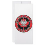 Quebec City Round Polish Canadian Leaf rack cards
