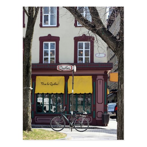 Quebec city scene post card