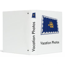 Quebec City Waving Flag Vinyl Binder