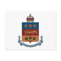 Quebec Coat of Arms (alternative) Postcard