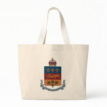 Quebec Coat of Arms (alternative) Tote Bag by FlagTshirts Quebec Coat of Arms (alternative) Tote Bag
