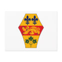 Quebec Coat of Arms (province) Postcard by FlagTshirts Quebec Coat of Arms (province) Postcard