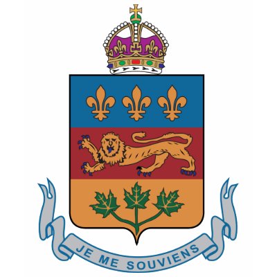 Quebec Coat Of Arms Tee Shirts by teyes143