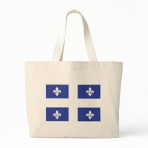 Quebec Flag Canvas Bag