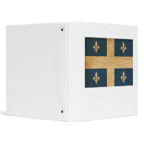Quebec Flag Vinyl Binder
