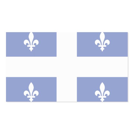 Quebec flag business card template (back side)