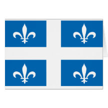 QUEBEC FLAG GREETING CARD