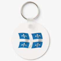 Quebec Flag Keychain