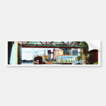 Quebec landscape bumper sticker