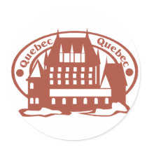 Quebec Stamp stickers by alternateworlds Quebec Stamp stickers