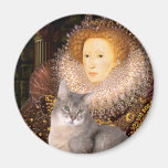 Queen- Abussinian (blue 21) Refrigerator Magnets