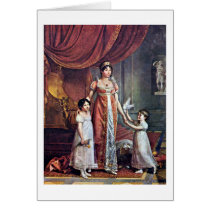 Queen And Her Daughters By Jean-Baptiste Wicar Greeting Cards