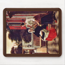 Queen And Servant By Hooch Pieter De (Best Quality Mouse Pads