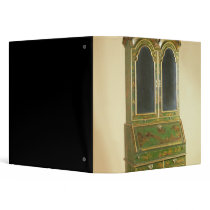 Queen Anne bureau cabinet with ball feet, c.1710 Vinyl Binder