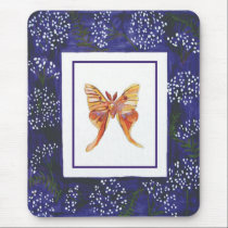 Queen Anne's Lace and Moth mousepads