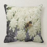 Queen Annes Lace Black Faux Leather Pillow