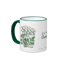 Queen Anne's Lace Flower Monogram mugs