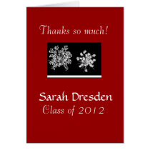 Queen Anne's Lace Grad Thank You Greeting Card