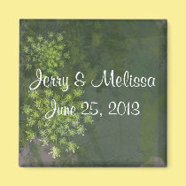 Queen Anne's Lace Wedding Favor Magnet magnets