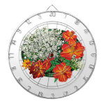 Queen Anne's Lace with Orange Flowers Dartboards