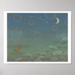 Queen Anne's Night Walk Illustration Print
