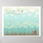 Queen Anne's Summer School Illustration Print