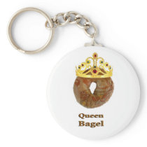 Queen Bagel Key Chains