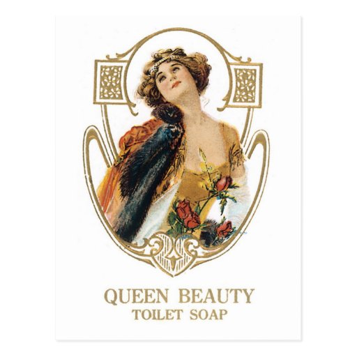Queen Beauty Toilet Soap Postcard Zazzle