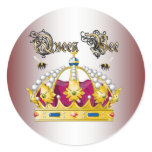 Queen Bee #2 Round Stickers