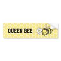 Queen Bee Bumper Sticker bumper stickers