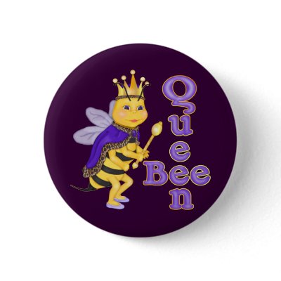 Queen Bee Pinback Button by Spice