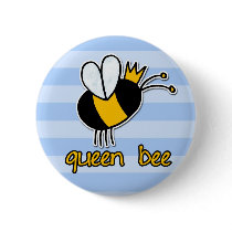 queen bee button sticker magnet