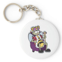 queen bee cartoon keychain