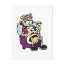 queen bee cartoon post card